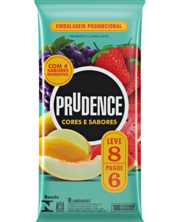 Preservativo Prudence Cores E Sabores Frutas
