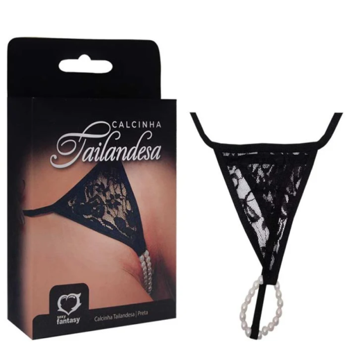 Calcinha Tailandesa Rendada com Regulagem
